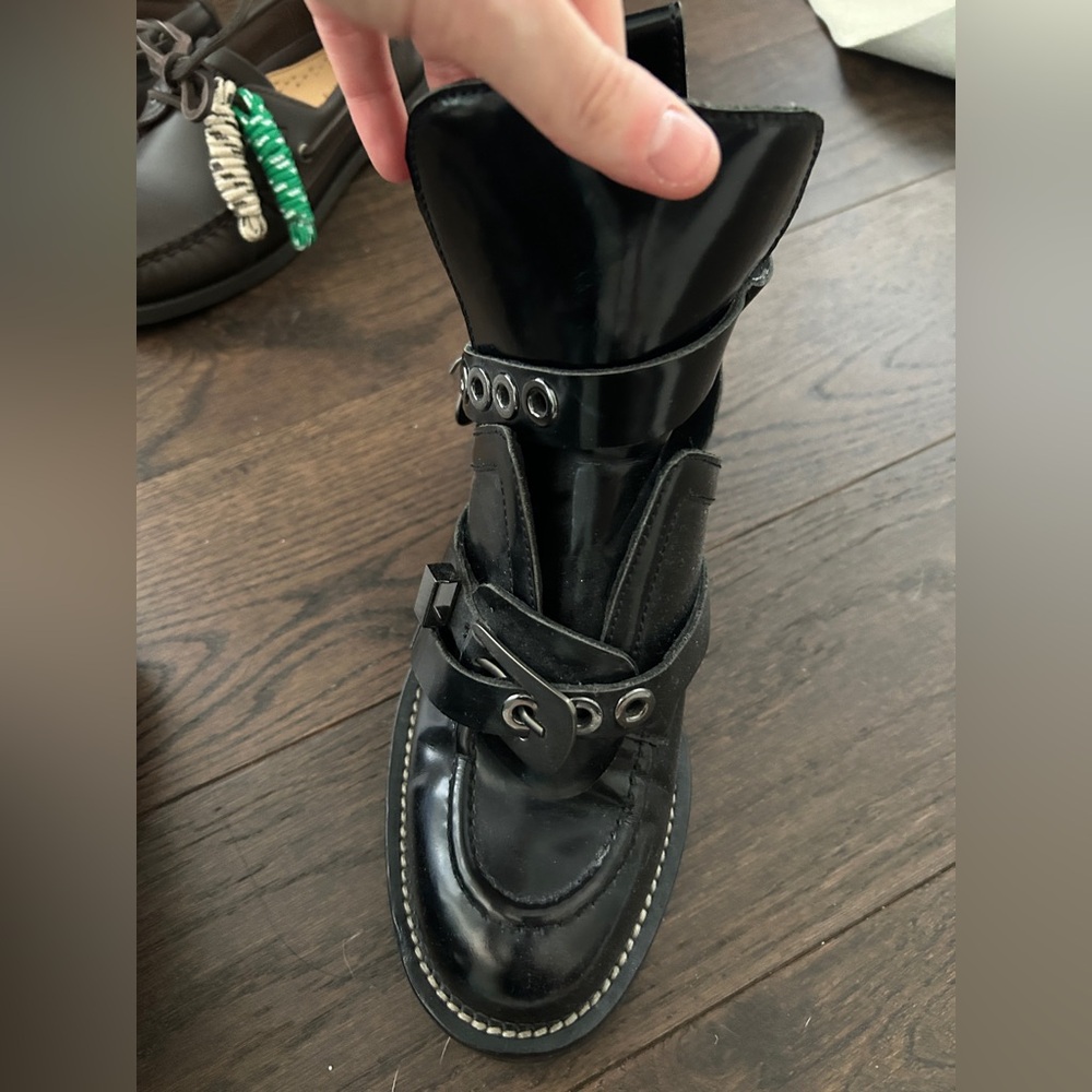 Balenciaga black combat moto boots - Picture 9 of 13